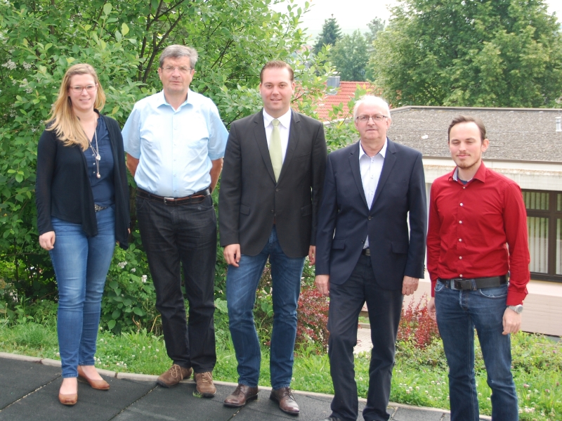 von links: Nathalie Rindt, Max Nägele, Felix Schreiner, Paul Gihr, Fabian Schwörer