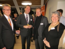 Bankdirektor Werner Thomann mit den Abgeordneten Felix Schreiner, Thomas Dörflinger und Gabriele Schmidt