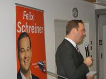 ... und Felix Schreiner MdL begrüßen die Gäste