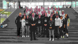 Schülerinnen und Schüler der Christlichen Schule Hochrhein zu Besuch bei Felix Schreiner im Deutschen Bundestag.